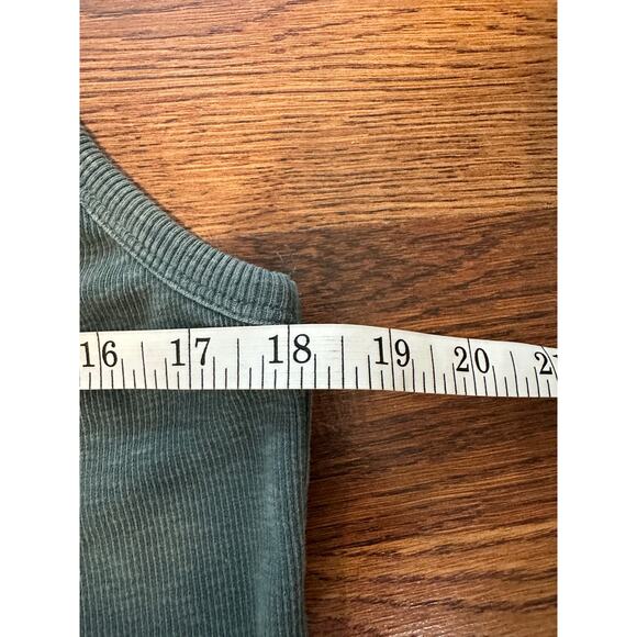 Universal Thread Women's Green Ribbed Henley Tank Dress XL Minimalist Style - Picture 6 of 7